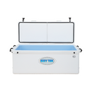 Icey Tek Long Ice Box Cooler - 160L Split Lid Right - White