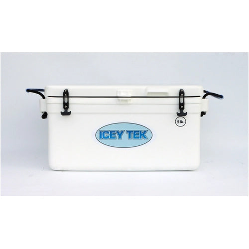 Icey Tek Long Ice Box Cooler - 56L - White