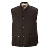 Burke & Wills Mens Derwent Oilskin Vest (Medium) - Brown