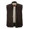 Burke & Wills Mens Derwent Oilskin Vest (Medium) - Brown