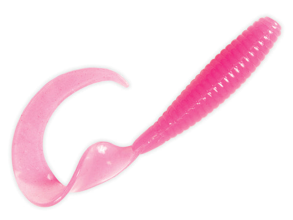 Zman 9" Grubz Pink Glow Soft Plastic