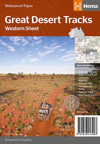 Hema Great Desert Tracks Maps (Western Sheet)