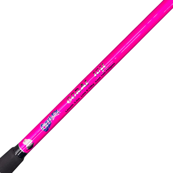 Ozflex Coral 10ft Spinning Rod - Pink