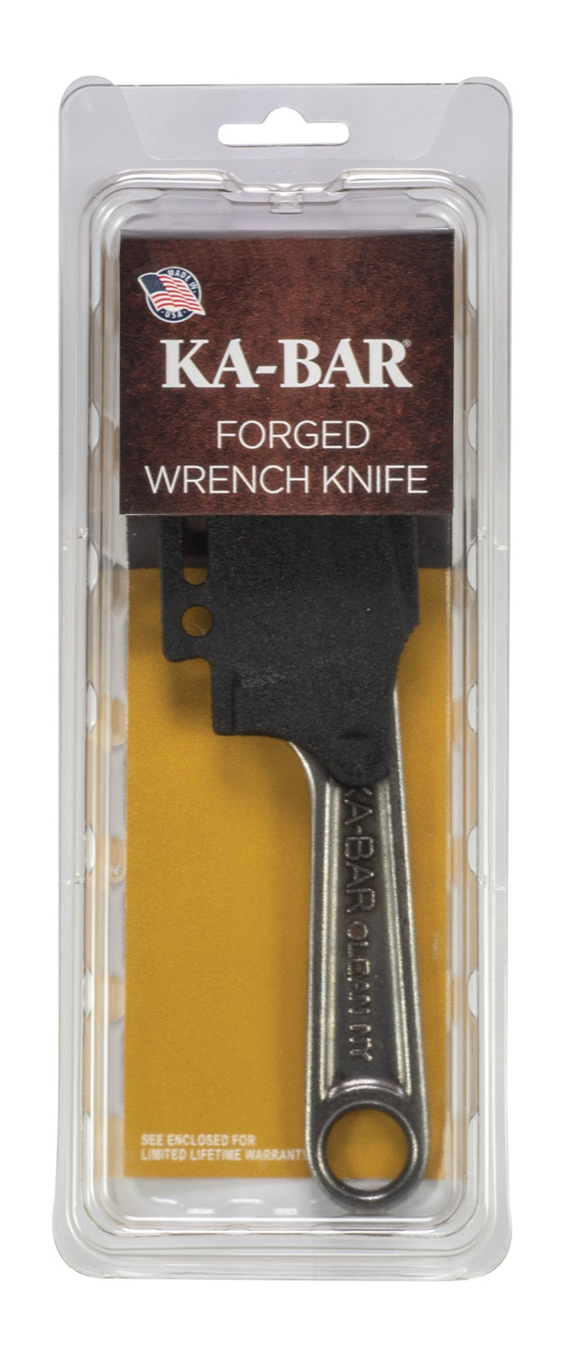Ka-Bar Forged Wrench Knife EDC Fixed Blade with Sheath (KB1119)