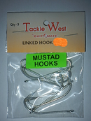 Tackle West Linked Hooks Size 1 3pce