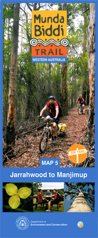 Munda Biddi Trail Map 5 - Jarrahwood to Manjimup