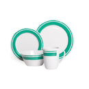 Campfire 16PC Melamine Dinner Set - Ocean Spray