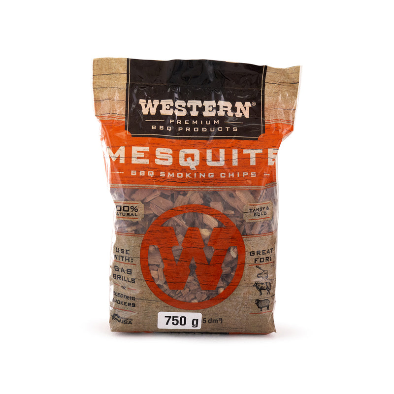 Western BBQ Mesquite Wood Chips 750g