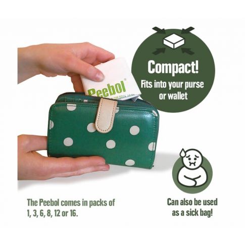 Peebol Pocket Sized Toilet (3 Pack)