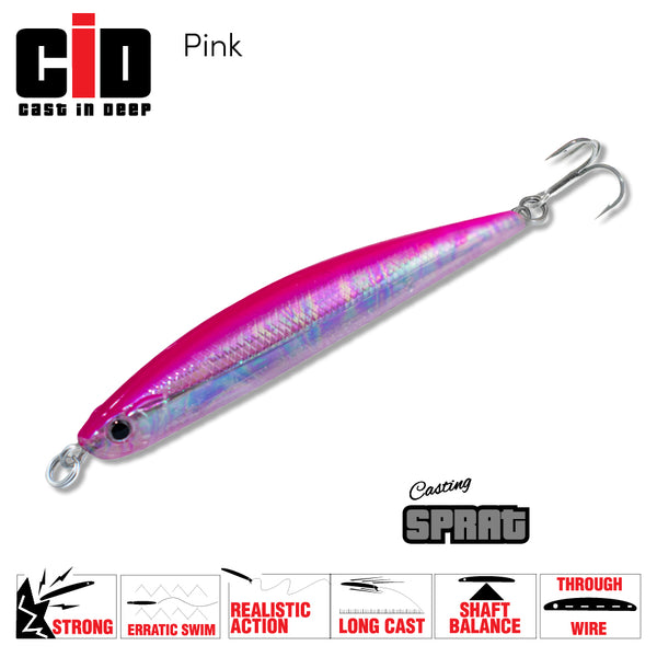 CID Sprat Lure 90mm Pink