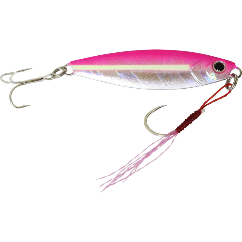 Major Craft Jigpara Micro Jig - Pink Glow (10g)