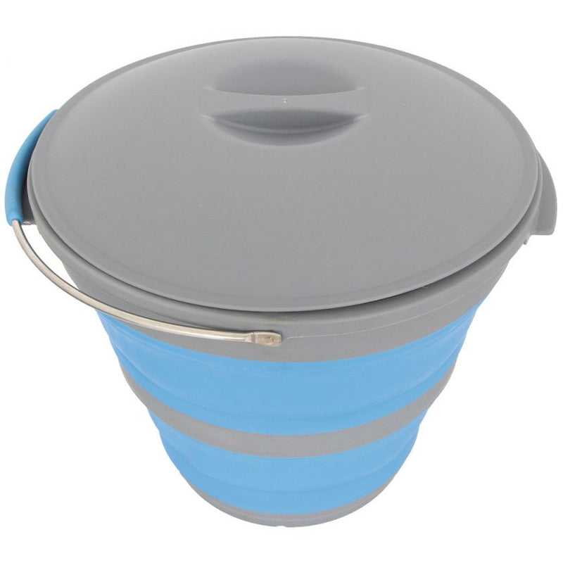 PopUp Collapsible Bucket With Lid (10L) - Blue