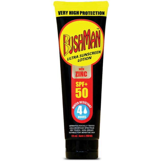 Bushman High Protection SPF50+ Waterproof Sunscreen with Zinc (125ml)