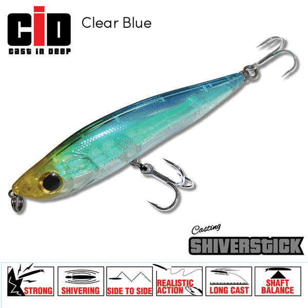 CID Shiverstick Lure 125mm - Clear Blue