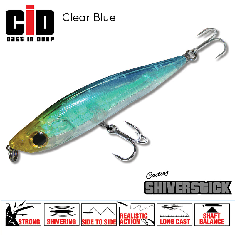 CID Shiverstick Lure 160mm - Clear Blue