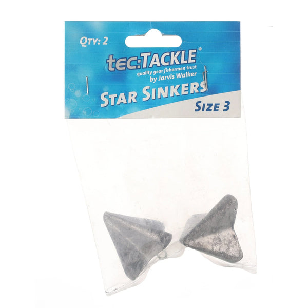 Tec Tackle Star Sinker Size 3 pce