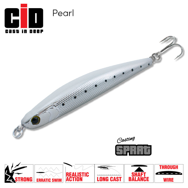 CID Sprat Lure 90mm Pearl