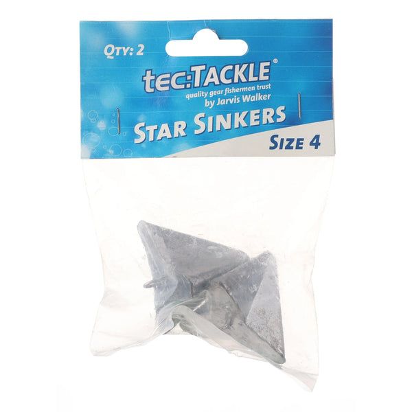Tec Tackle Star Sinker Size 4 2pce