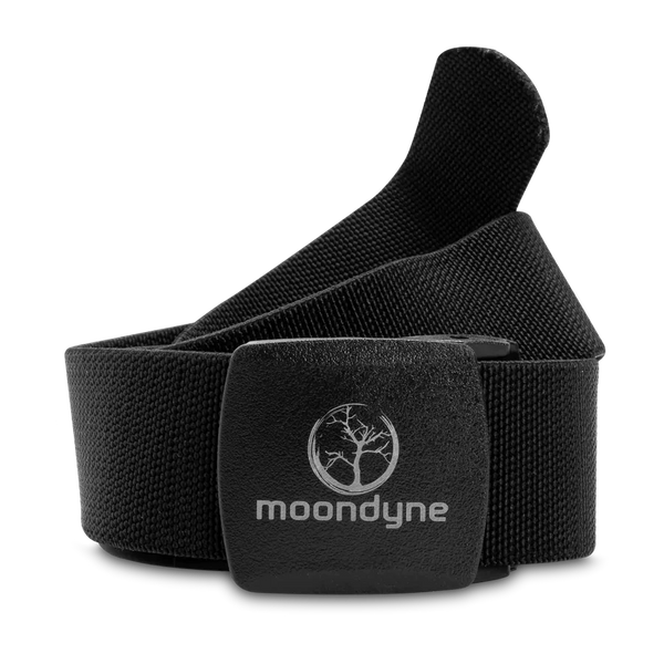 Moondyne Composite Cam Buckle Stretch Belt - Black