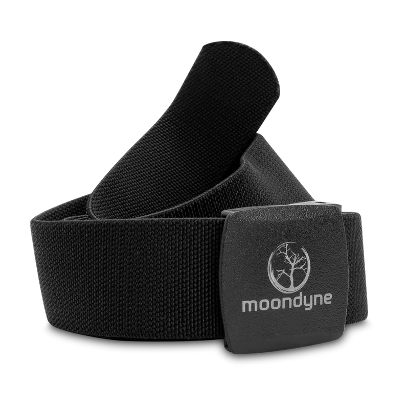 Moondyne Composite Cam Buckle Stretch Belt - Black