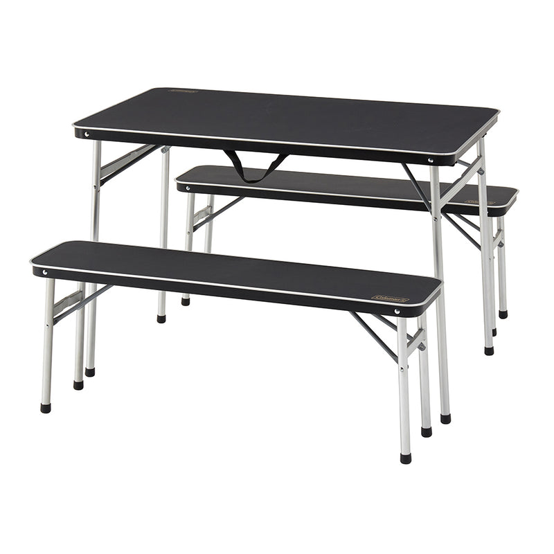 Coleman Folding Aluminium Table & Bench Set