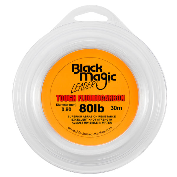 Black Magic Leader Tough Fluorocarbon 80lb 30m