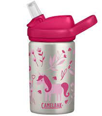 Camelbak EDDY+ Kids Stainless Steel Drink Bottle (400ml) - Unicorns & Blooms