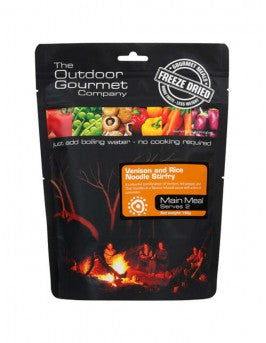 The Outdoor Gourmet Company Venison And Rice Noodle Stirfry 190G