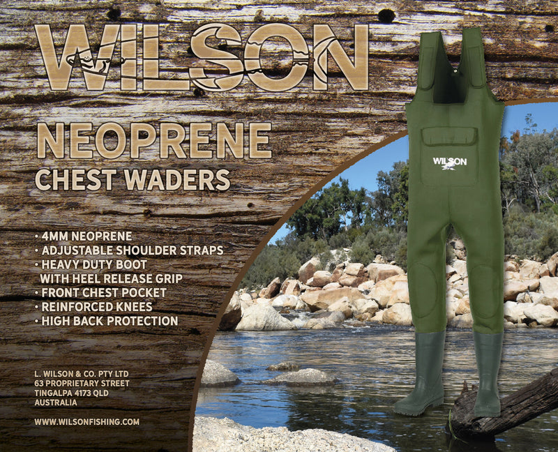 Wilson Neoprene Chest Waders Size 8